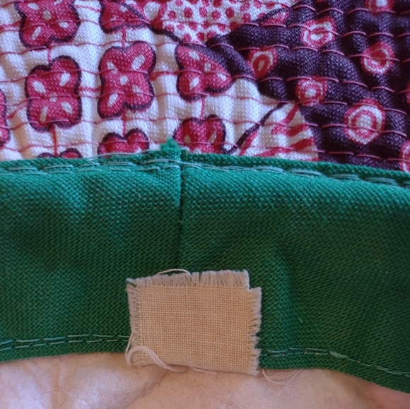 Printed Bucket Hat Red Floral Pattern Foldable Roll-up Crushable Patchwork - Picture 13 of 14